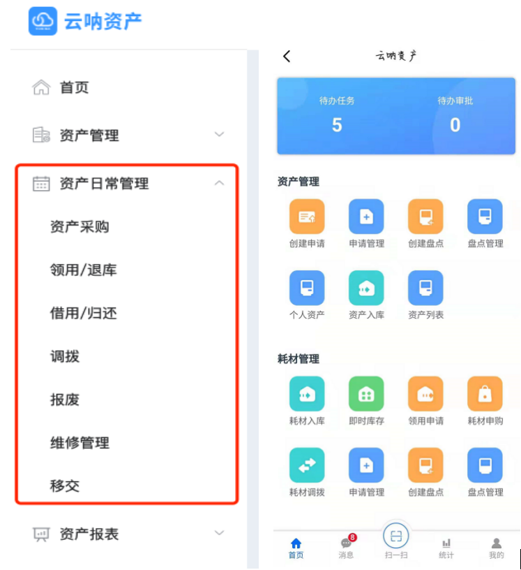 云吶資產(chǎn)管理系統(tǒng)